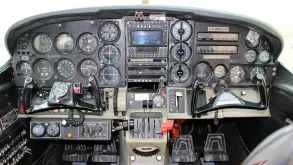Cessna 337D panel