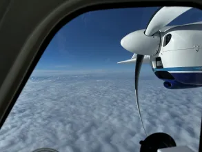 flying on top